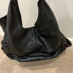 Maxmara black leather bag